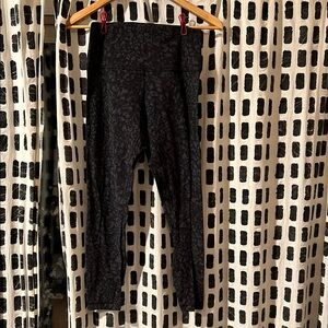 Black Patterned Leggings